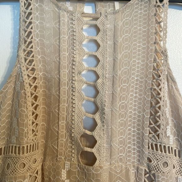 Free People Wherever You Go Crochet Lace Mini Dress - Picture 6 of 7